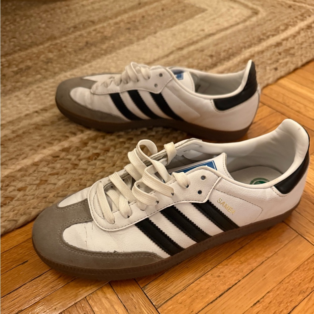 Adidas White Samba Sneakers - Picture 6 of 10